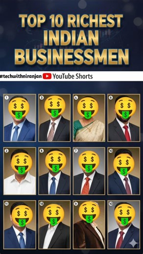 Top 10 Richest Business Man In India 🇮🇳🤑🇮🇳 Business Man In India #shorts #viral #business #tech