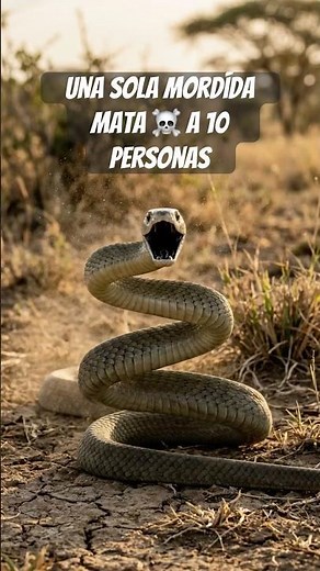 La Mamba Negra: la serpiente más peligrosa de África 🤯 #datoscurisos #datospertubadores #serpientes