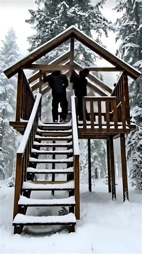 Building a Timber House on Wooden Columns | Winter Forest Timelapse #construction #timelapse