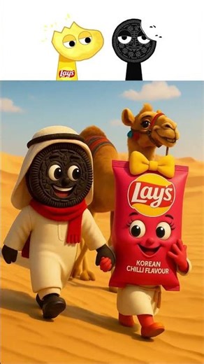 Korean LAY S X Cotton Candy OREO Sprunki OC - Lay’s Chips X Oreo From Smile to Tears 😍😭