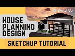 Part 1 - House planning design in SketchUp | House 20x10 m