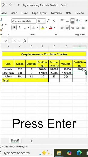 How to Use a Cryptocurrency Portfolio Tracker in Excel | Track Bitcoin & Crypto Easily