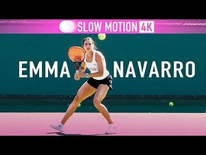 Emma Navarro Slow Motion – Forehand, Backhand & Serve [2025 IW]