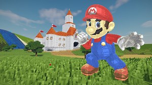 Minecraft Mario Build Schematic - 3D model by inostupid