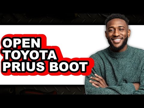 How to Open Toyota Prius Boot (Only Way)