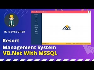 Resort Management System | Windows Application | Flat UI Design