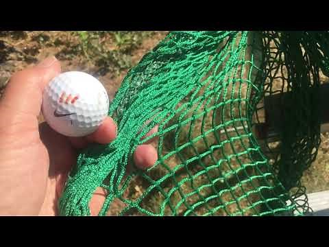 How to set up a "silent golf net" for your garden driving range