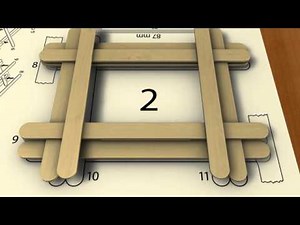 Popsicle stick photo frame