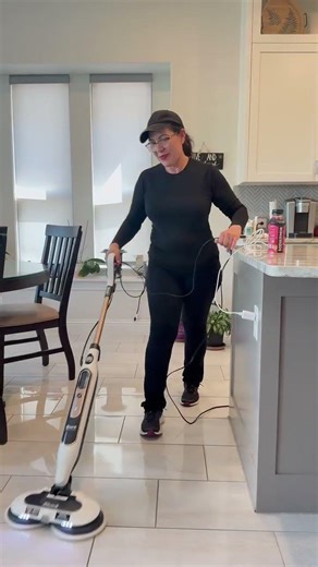 Satisfying Steam Mop Cleaning Routine | Deep Kitchen Floor Transformation ✨ #cleantok