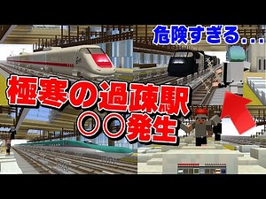 【緊急事態】大雪の中、新幹線を待ってたら目の前で...【リアルトレインMOD】