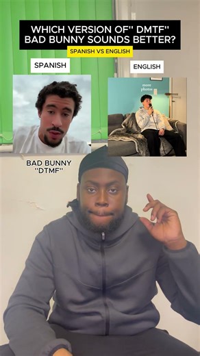 Which Language Does DtMF Sound Better In? Bad Bunny DtMF #shorts #badbunny #dtmf