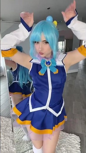 I finally did my Aqua cosplay and had to go back to my roots for this one 🙏🏻 #aqua #konosuba