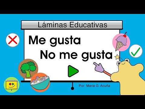 Me gusta, No me gusta: FUN! Practice with I like & I don't like.