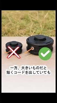 [Make sure to buy a large nylon cord! Short grass cutting explanation]