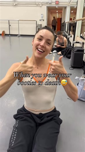 Irina Dvorovenko on Instagram: "Time for a new pair @emilykikta !😜🤍 @blochdanceusa #ballet #blochbooties #ballerina #dance #bloch"