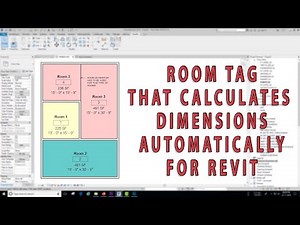 "ROOM TAG WITH DIMENSIONS" Room Tag That Calculates Dimensions Automatically For Your Room in Revit.
