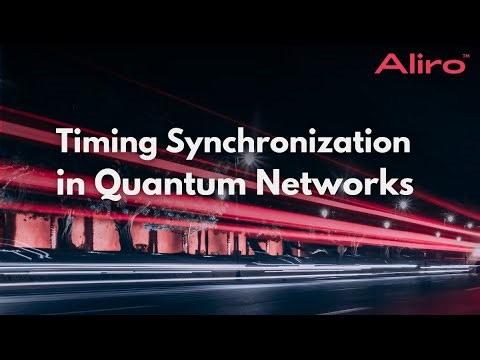 Timing Synchronization in Quantum Networks