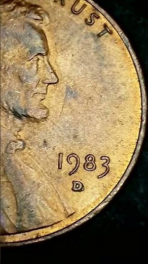 1983 D Error Penny #coinerror #coin #treasuresearch #coinrolls #pennyerror #americancoin