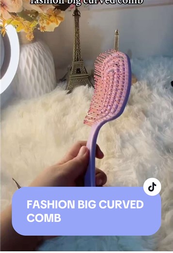 fashion big curved comb curly hair fluffy styling comb high quality hair cushion hair combs comb hair brush comb for women comb brush hair hair comb for hair hair comb brush hair comb for styling hair comb hair brush comb hair brush for women #haircomb #hairbrush #fyppppppppppppppppppppppp #viral #tiktok