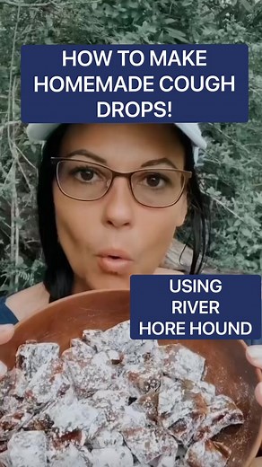 How to make HOREHOUND cough drops! An all natural way to heal that sore throat! #horehound #homeremedies #homeremediesforyou #homemadecoughdrops #herbalist #herbalmedicine #allnaturalmedicine #herb #herbalism | April SunRise Farm