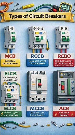 types of circuit breakers #breakers