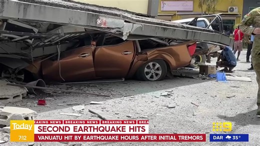 69K views · 977 reactions | A second, magnitude 6.1 earthquake has hit Vanuatu. It comes just hours after the country was hit by a 7.3 earthquake yesterday. #9Today | WATCH LIVE 5.30am | TODAY | Facebook