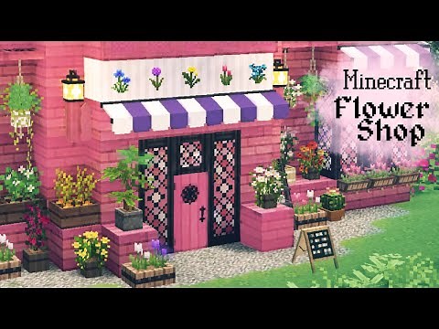 Aesthetic Minecraft Flower Shop Speed Build 🌺✨CIT Resource Packs Fairytale Ghoulcraft Mizuno Fairy ✨