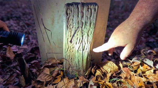 Rare wooden grave markers still standing in a Georgia cemetery