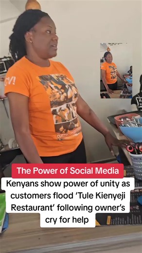 Kenyans show power of unity as customers flood ‘Tule Kienyeji Restaurant’ following owner’s cry for help #kenyantiktok🇰🇪 #nakuru #restaurant