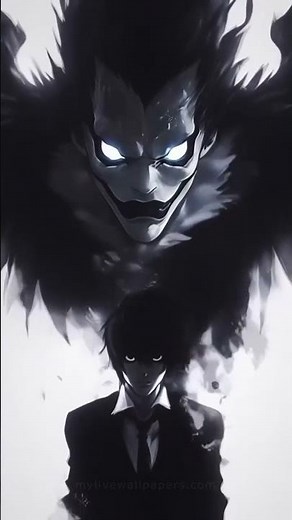 Ryuk & L Lawliet 4K Live Wallpaper | Death Note Dark Aesthetic Background