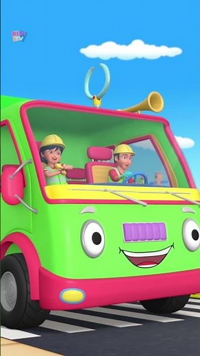 Hjul på Sopbilen Rolig Animerad tecknad Film #shorts #barnramsor #musik #juniorsqaud