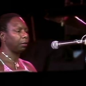 On July 10th, 1987, Nina Simone performed at the Montreux Jazz Festival, her fourth appearance at the festival. Here #ninasimone plays and sings the jazz standard, "Someone To Watch Over Me," originally composed in 1926 by George Gershwin, with lyrics by Ira Gershwin. | Nina Simone