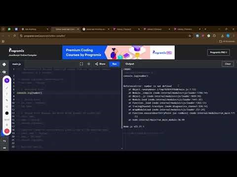 Types of errors in JS | Full explanation