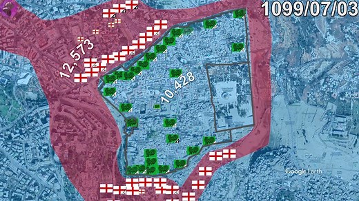 Siege of Jerusalem 1099 explained in 1 minute