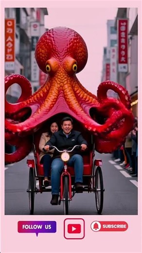 Octopus Rikshaw Ride 🐙🚴 | Crazy Street Adventure!