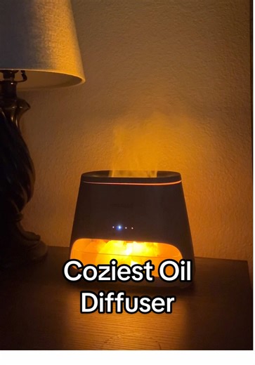 This cozy oil diffuser/humidifier will be the best holiday present to your loved ones! ✨ #cozy #humidifier #winteressential #holidayhaul #fyp