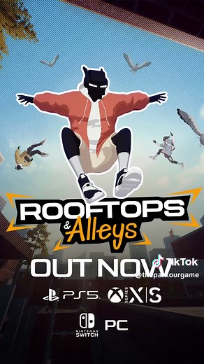Rooftops & Alleys is OUT NOW!! 🎮 Play now on PS5, PC, Xbox X|S and Nintendo Switch! 🕊️ #parkour #freerunning #gamedev