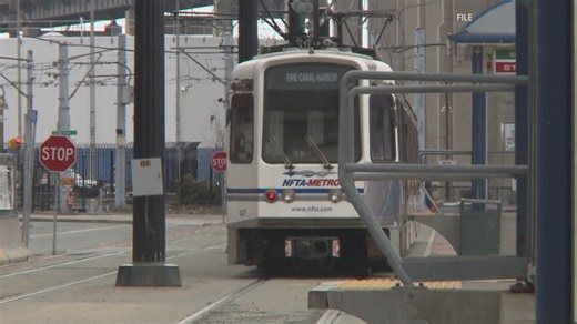 NFTA metro rail single tracking in effect