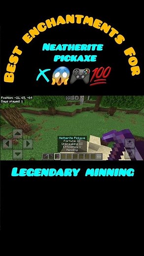 ⛏️ What are the best pickaxe Enchantments in Minecraft?🤯💎| Top Enchants You NEED!🔥#Shorts #minecraft