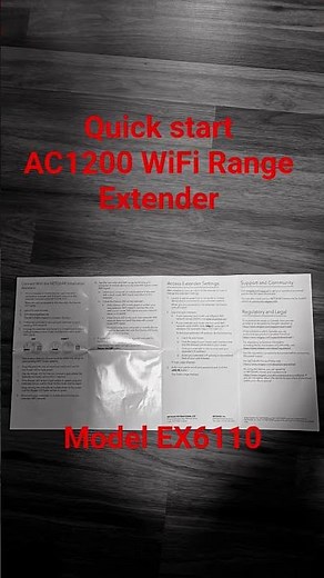 Netgear AC1200 WiFi Range Extender EX6110 Quick Start Guide & Instructions #Netgear #EX6110 #AC1200