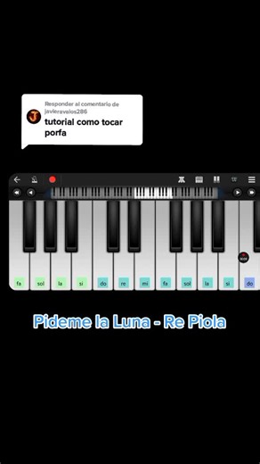 Respuesta a @javieravalos286 tutorial pideme la luna🎶 #pidemelaluna #piano #pianotutorial #cumbia #perfectpiano