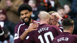 Ellis Simms: Everton loanee enjoying life at Hearts