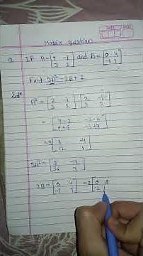 Can You Solve This Matrix? | Class 12 Maths #shorts