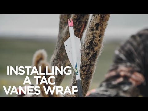 How to install an arrow wrap - TAC Vanes Topo Arrow Wraps