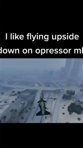 Flying upside down on opressor mk1😎#gtaonline#gta5#fvpシ#gtaonline