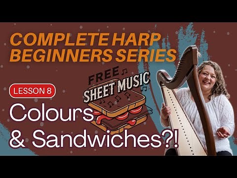 Learn Your First Harp Tune - FREE Sheet Music Download (Complete Harp Beginners Series)