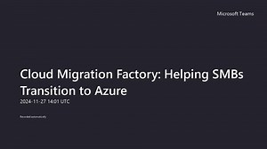 Cloud Migration Factory Helping SMBs Transition to Azure
