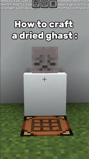 How to craft a DRIED ghast