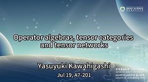 国际基础科学大会-Operator algebras, tensor categories and tensor networks_哔哩哔哩_bilibili