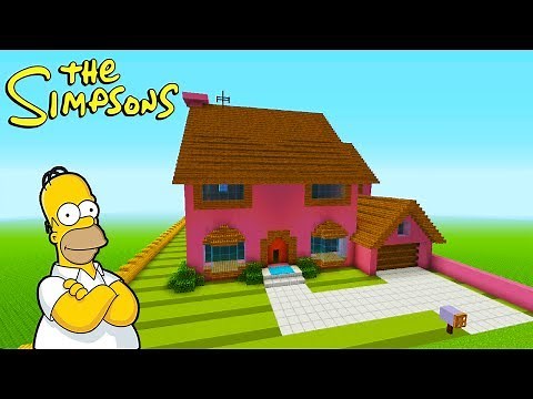Minecraft Tutorial: How To Make The Simpsons House "The Simpsons" Survival House